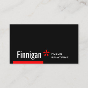 Finnigan Big Redstripe Asterisk Business Card
