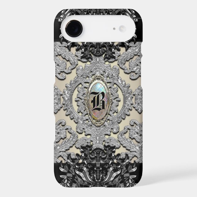 Finnigan's Herce Baroque Monogram Plus Case-Mate iPhone Case (Back)