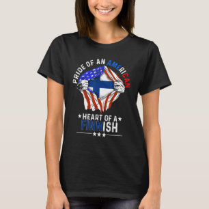 Finnish American America Pride Foreign Country Fin T-Shirt