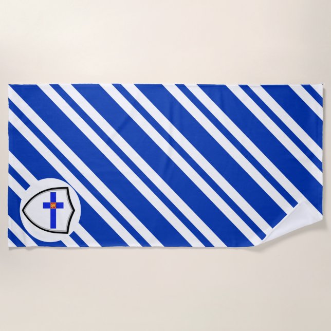 Finnish flag beach towel (Front)