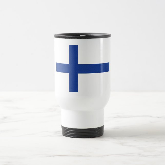 Finnish Flag custom mugs (Center)