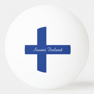 Finnish Flag custom ping pong balls