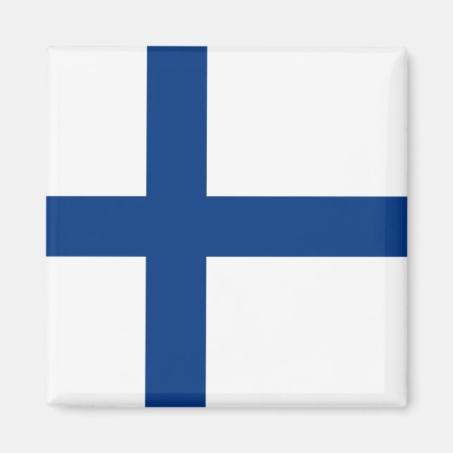 Finnish Flag (Finland) Magnet (Front)