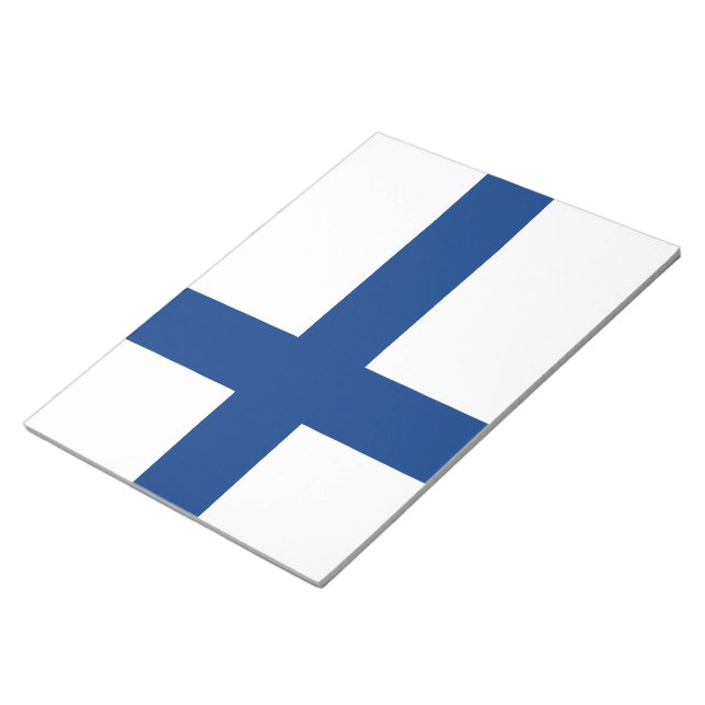 Finnish Flag (Finland) Notepad (Angled)