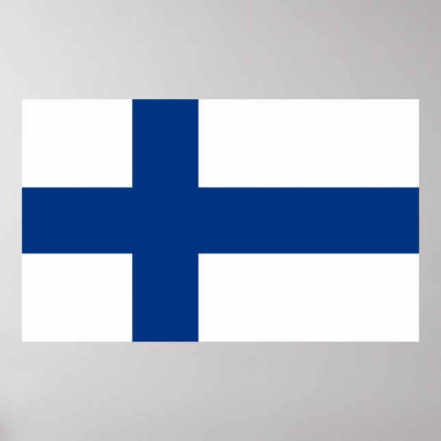 Finnish Flag (Finland) Poster (Front)