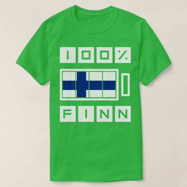 Finnish Flag Finn Gift Finland T-Shirt (Design Front)