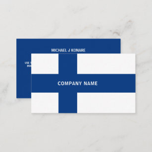 Finnish Flag, Flag of Finland Business Card