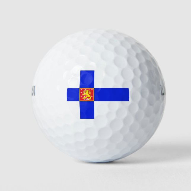 Finnish flag golf balls (Front)