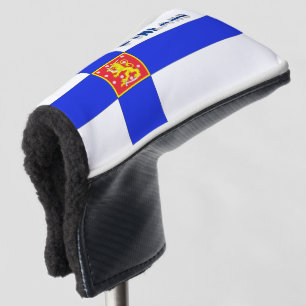 Finnish flag golf head cover