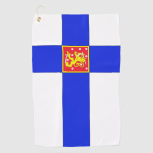 Finnish flag golf towel