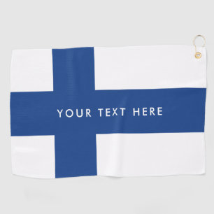 Finnish flag of Finland custom golfing gift Golf Towel