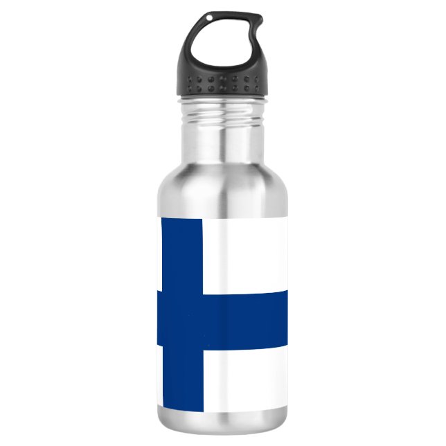 Finnish flag paper cup 532 ml water bottle (Front)
