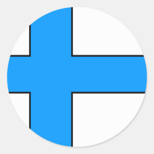 Finnish Flag T-shirts and Gifts Classic Round Sticker