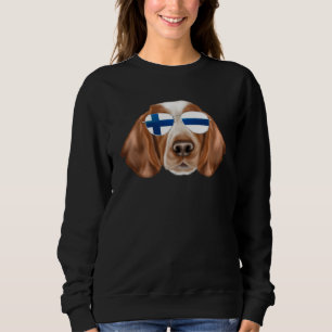 Finnish Flag Welsh Springer Spaniel Dog Finland Po Sweatshirt