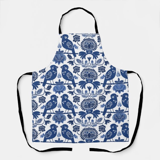 Finnish Folk Art Pattern Apron (Front)
