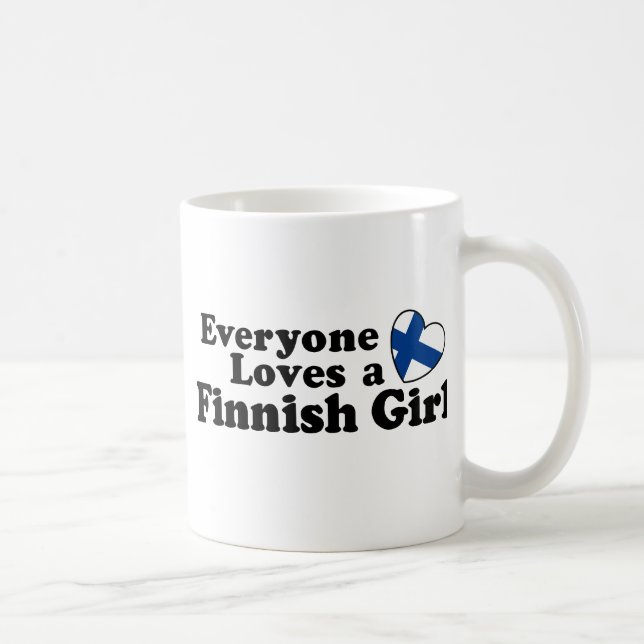 Finnish Girl Coffee Mug (Right)