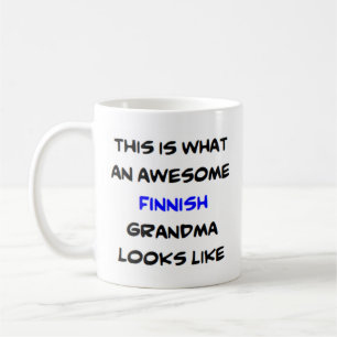 finnish grandma, awesome coffee mug