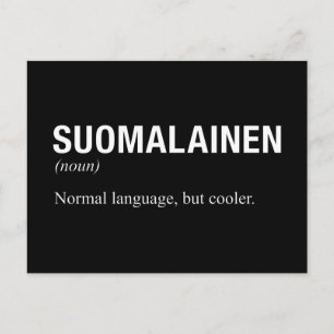 FINNISH Language Postcard