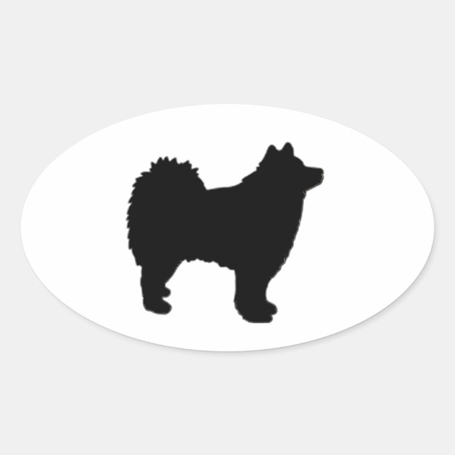 finnish lapphund oval sticker (Front)