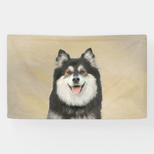 Finnish Lapphund Painting - Cute Original Dog Art Banner