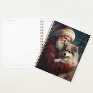 Finnish Lapphund Santa Claus Festive Christmas Planner