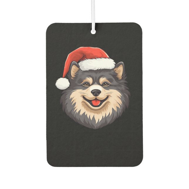 Finnish Lapphund Ugly Sweater Christmas Classic T- Car Air Freshener (Front)