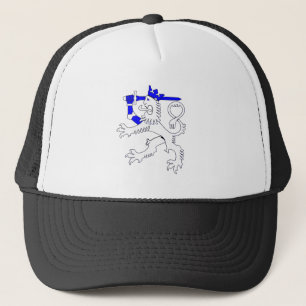 Finnish lion of Finland flag Emblem Trucker Hat