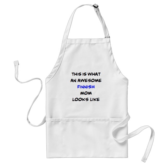 finnish mom, awesome standard apron (Front)