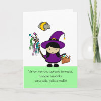 Finnish Palm Sunday, Cute Witch