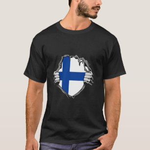Finnish Pride Patriotic Finn Finland Chest Finnish T-Shirt