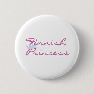 Finnish Princess 6 Cm Round Badge