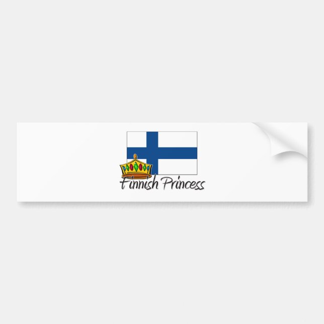 Finnish Princess Bumper Sticker (Front)