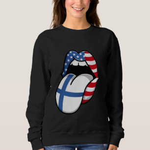 Finnish Roots Half Finland Half American US Finlan Sweatshirt