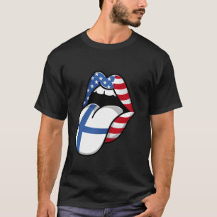 Finnish Roots Half Finland Half American US Finlan T-Shirt
