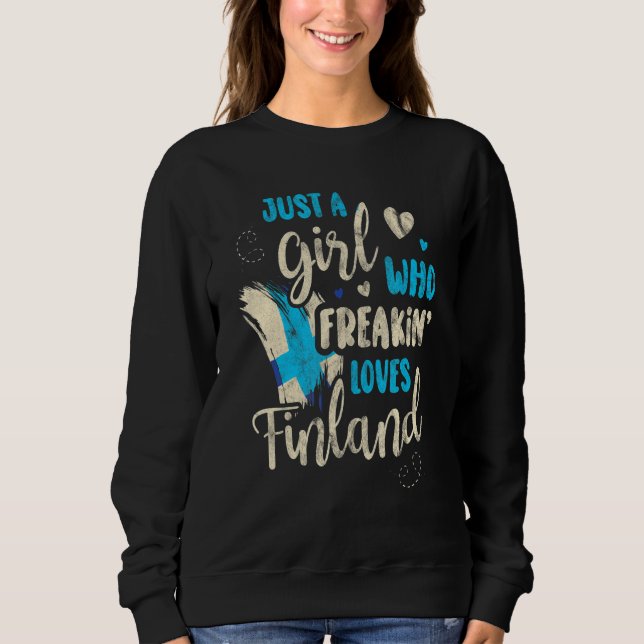 Finnish Scandinavia Finn Finland Susi Suomi Lapp H Sweatshirt (Front)