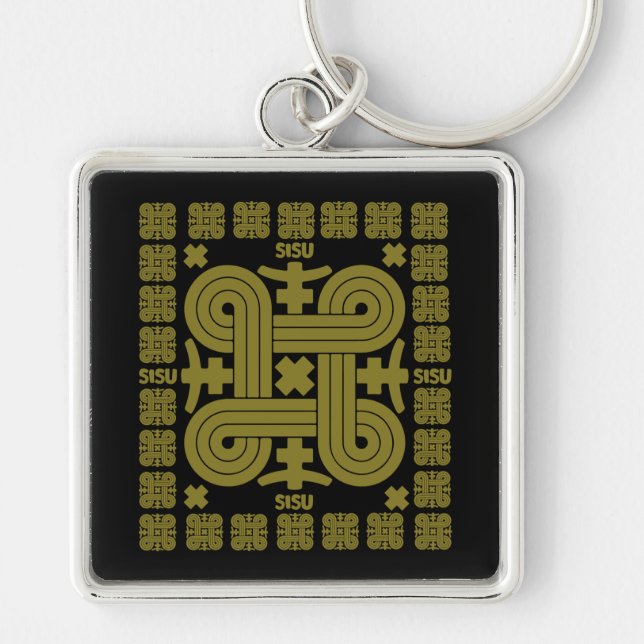 Finnish Sisu Art Key Ring (Front)