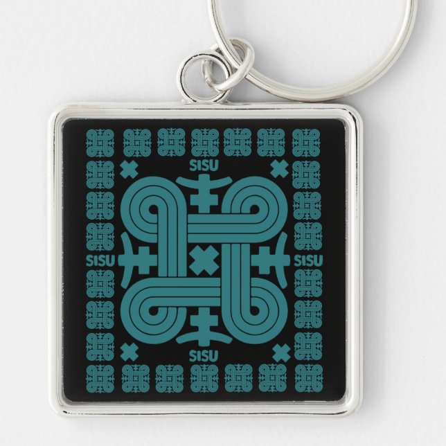 Finnish Sisu Art Key Ring (Front)