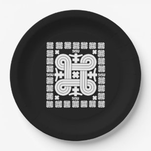 Finnish Sisu Art Paper Plate