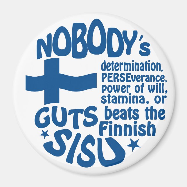 Finnish SISU magnet (Front)