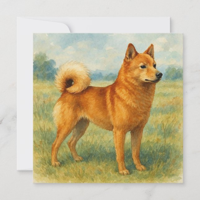 Finnish Spitz Card (Front)