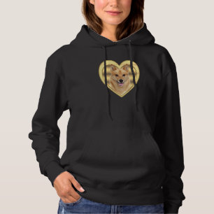 Finnish Spitz Dog  Dog Heart   Finnish Spitz Hoodie