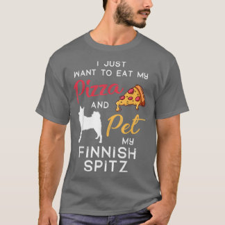 Finnish Spitz Dog Pizza lover owner Christmas Birt T-Shirt