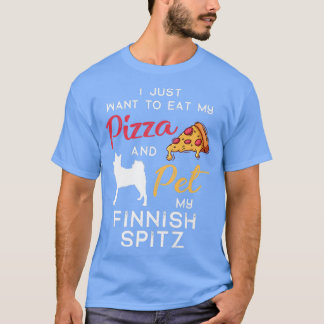 Finnish Spitz Dog Pizza lover owner Christmas Birt T-Shirt