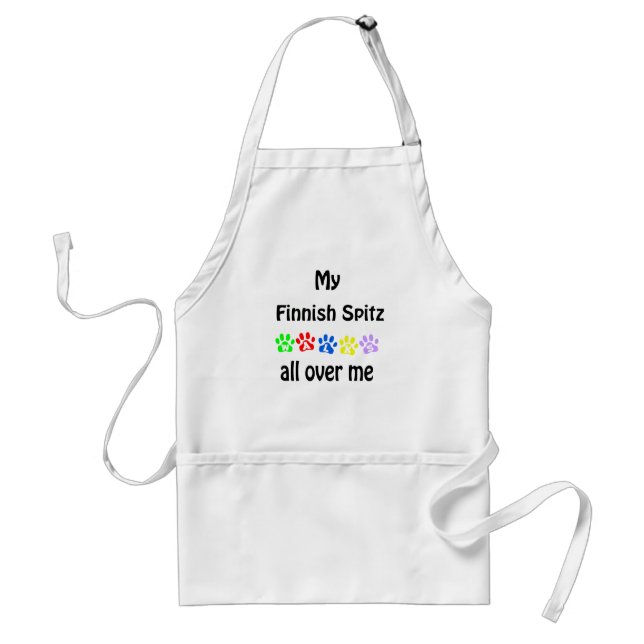 Finnish Spitz Walks Design Standard Apron (Front)