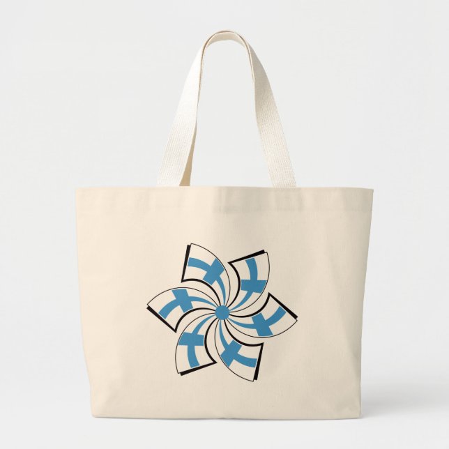 Finnish Star Large Tote Bag (Front)