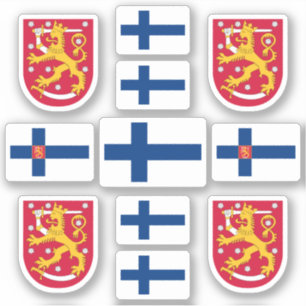 Finnish state symbols / coat of arms and flag