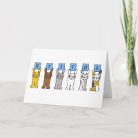 Finnish Thanks, Kiitos, Cartoon Cats.