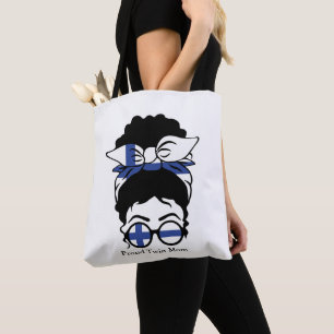 FInnish Twin Mum Sunglasses Tote Bag