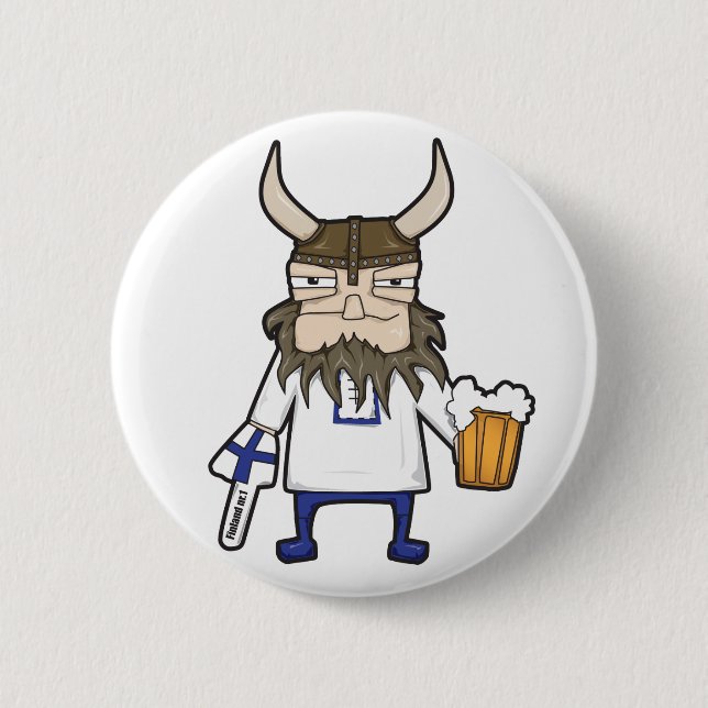 Finnish Viking Button (Front)