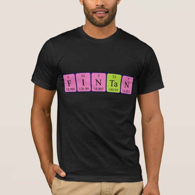 Fintan periodic table name shirt (Front)